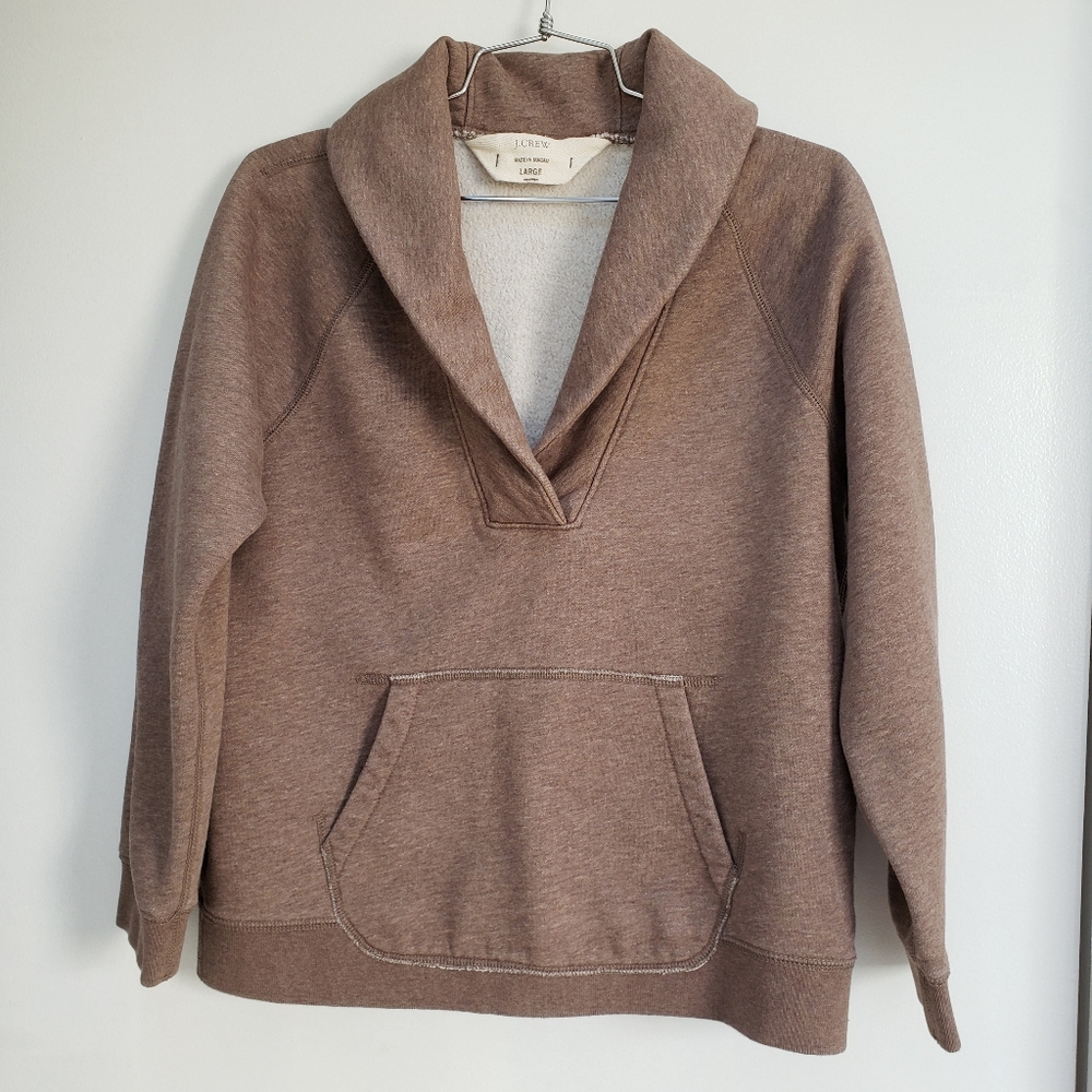 J Crew shawl collar sweatshirt
